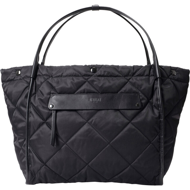 Quilted Large Madison Shopper, Black
