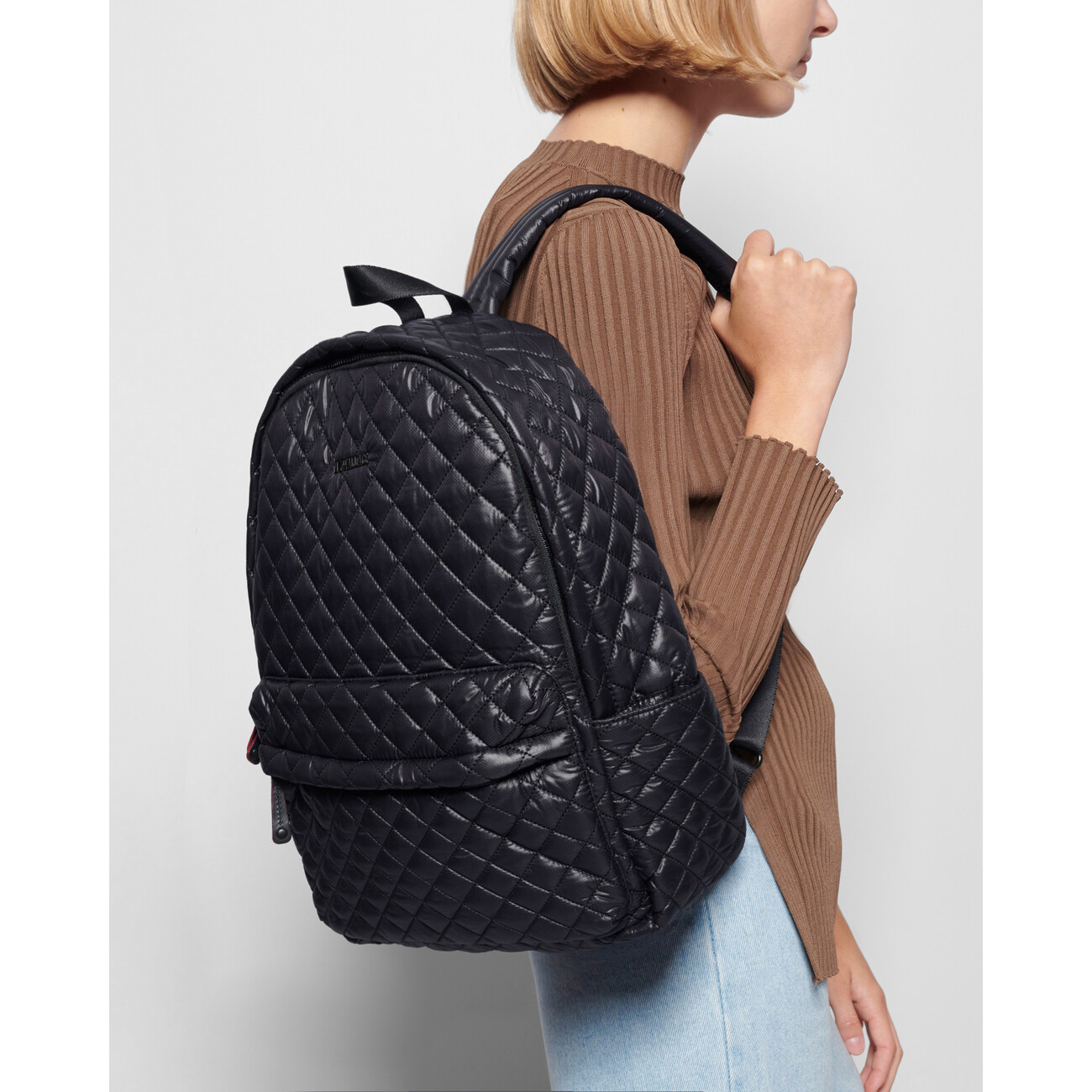 Mz wallace metro outlet backpack black lacquer