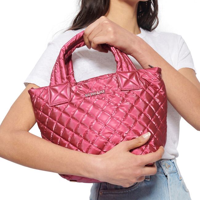Mini Metro Tote Deluxe, Peony Pearl - Bags - 4