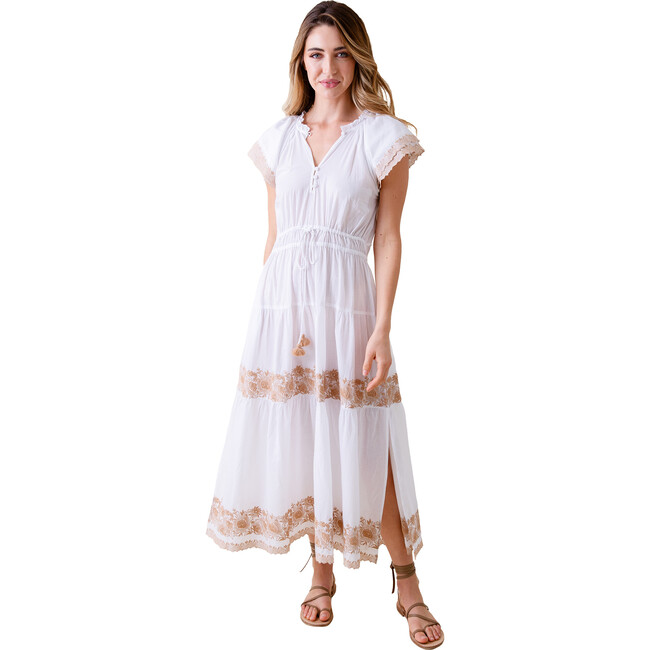 Women's Corinna Midi Dress, Bria White - Omika Dresses | Maisonette