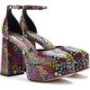 Ari Pump, Black Mixed Flowers - Dress Shoes - 2