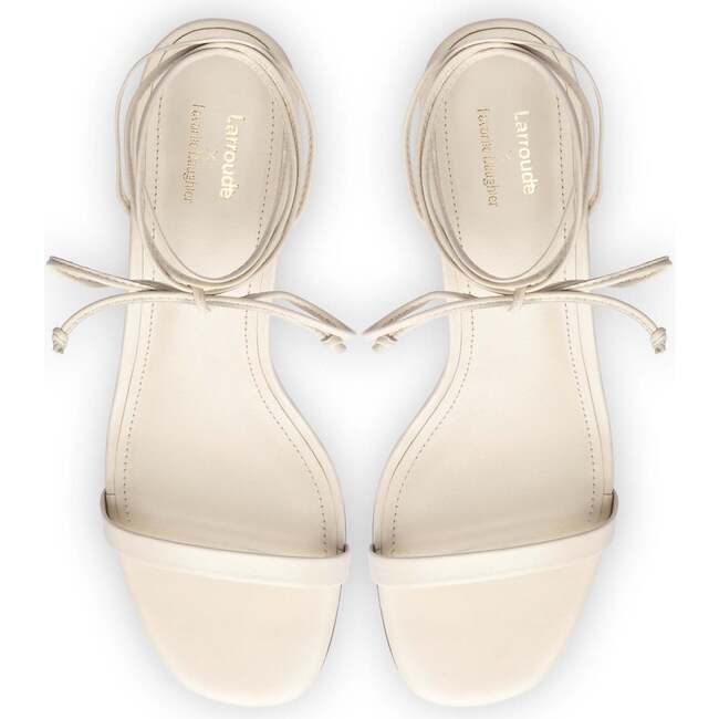 Larroudé x Favorite Daughter Sandal, Ivory - Sandals - 3