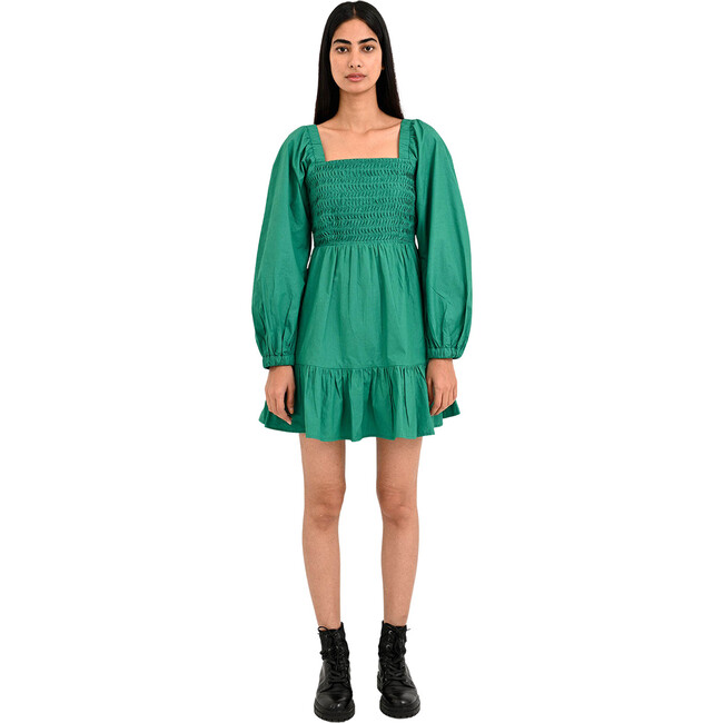 Women's Heron Dress, Green - Dresses - 1