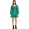 Women's Heron Dress, Green - Dresses - 1 - thumbnail