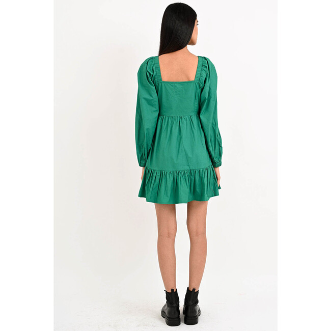 Women's Heron Dress, Green - Dresses - 2