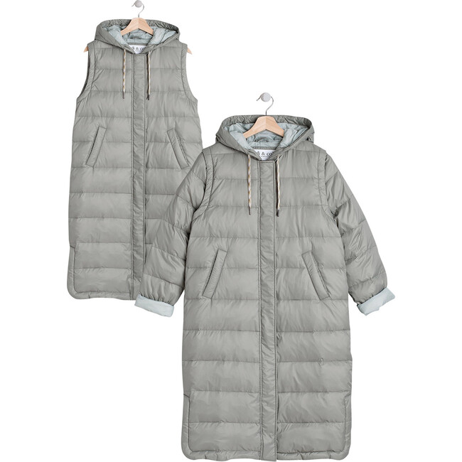 Women's Reversible Berlin Puffercoat, Clear - Coats - 1