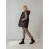 Women's Reversible Oslo Puffercoat, Black - Coats - 2 - thumbnail