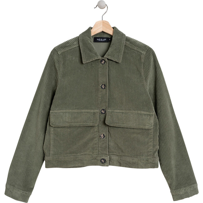 Women's Corduroy Retro Jacket, Green