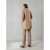 Women's Classic Shearling Coat, Beige - Coats - 3