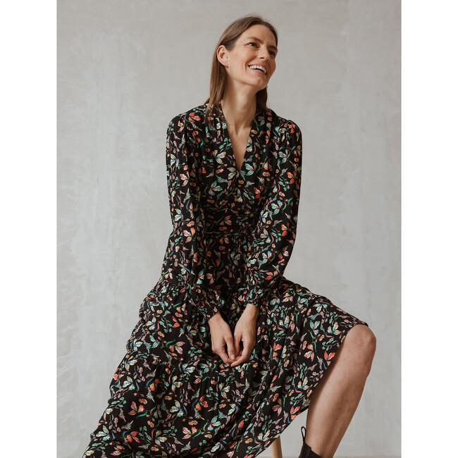 Women's Gilda Leaf Dress, Prints - Dresses - 3