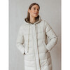 Women's Reversible Berlin Puffercoat, White - Coats - 4 - thumbnail