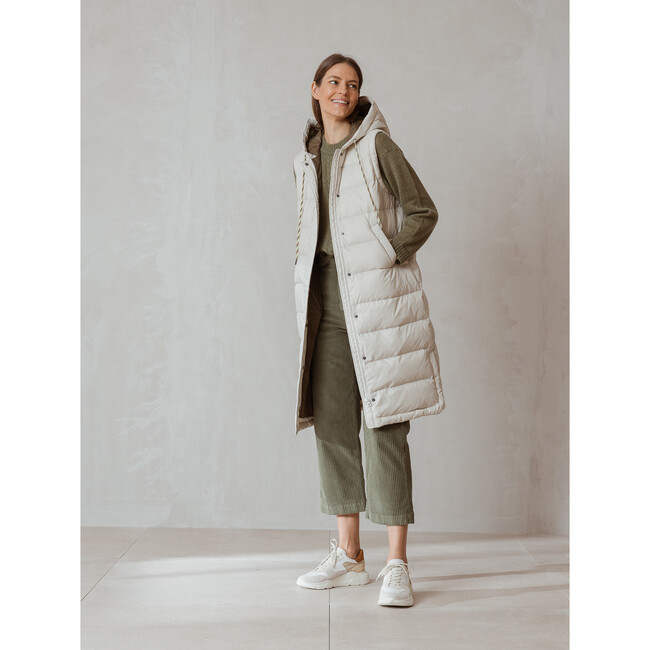 Women's Reversible Berlin Puffercoat, White - Coats - 5