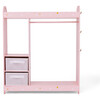 Fantasy Fields by Teamson Kids - Fashion Twinkle Star Prints Jasmine Toy Dress Up Unit Kids Furniture - Pink - Woodens - 1 - thumbnail