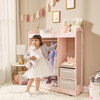 Fantasy Fields by Teamson Kids - Fashion Twinkle Star Prints Jasmine Toy Dress Up Unit Kids Furniture - Pink - Woodens - 2