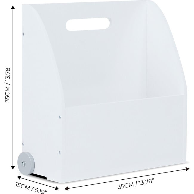 Fantasy Fields by Teamson Kids - Simplicity Walker Display Bookcase Kids Furniture - White - Woodens - 4