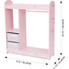 Fantasy Fields by Teamson Kids - Fashion Twinkle Star Prints Jasmine Toy Dress Up Unit Kids Furniture - Pink - Woodens - 4
