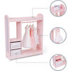 Fantasy Fields by Teamson Kids - Fashion Twinkle Star Prints Jasmine Toy Dress Up Unit Kids Furniture - Pink - Woodens - 5