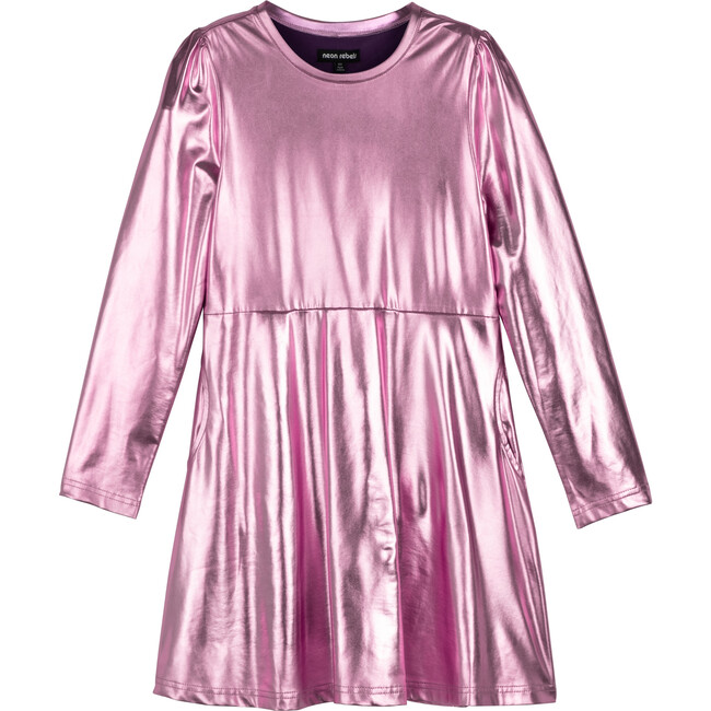 Scarlett Skater Dress, Pink - Dresses - 1