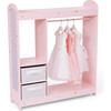 Fantasy Fields by Teamson Kids - Fashion Twinkle Star Prints Jasmine Toy Dress Up Unit Kids Furniture - Pink - Woodens - 7