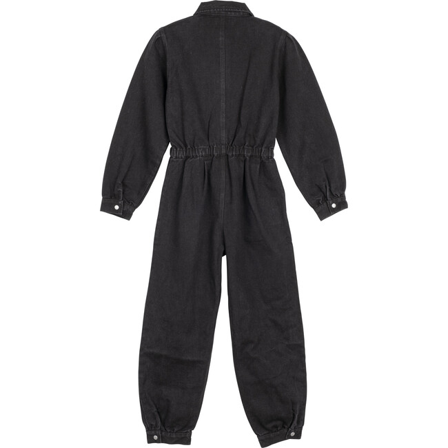 Jackie Zip Front Jumpsuit, Stone Wash - Rompers - 3