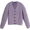 Ella Cropped Cardigan, Lavender - Sweaters - 1 - thumbnail