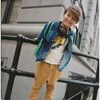 Eric Button Down Shirt, Colorblock Denim - Shirts - 2