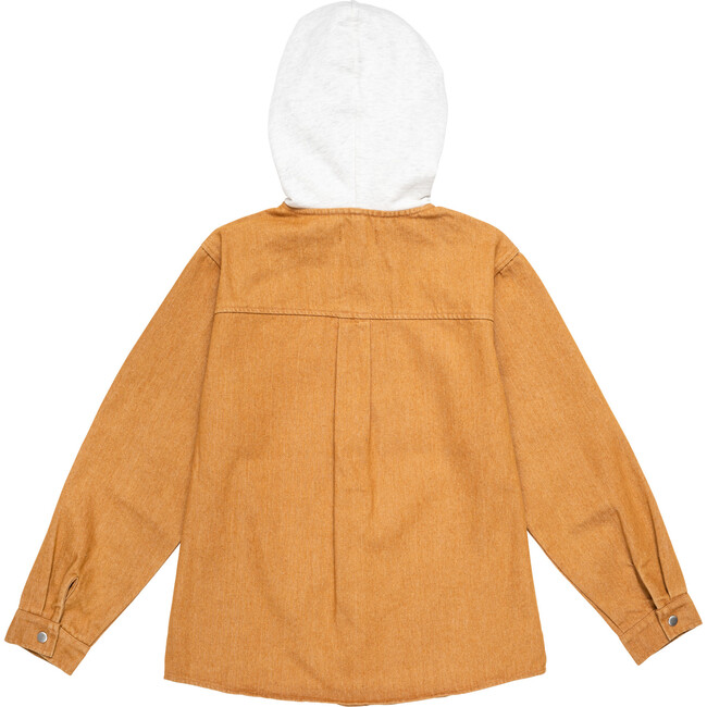 Calder Hooded Overshirt, Buckskin - Shirts - 3