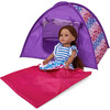 Sophia's by Teamson Kids - 18'' Doll - Smaller Tent & Sleeping Bag, Purple - Play Tents - 1 - thumbnail
