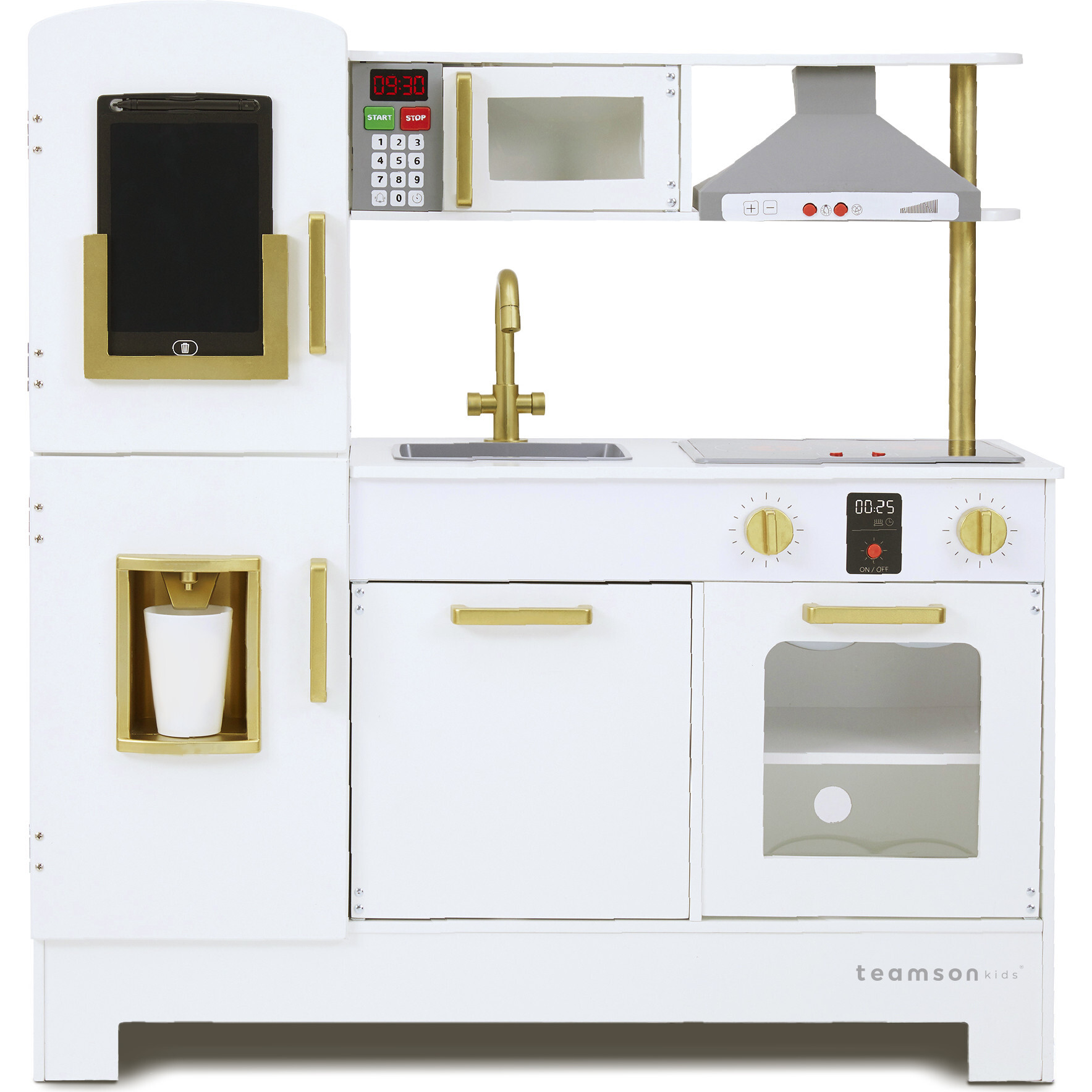 Teamson Kids - Little Chef Munich Retro Play Kitchen, White - Play Kitchens - 1