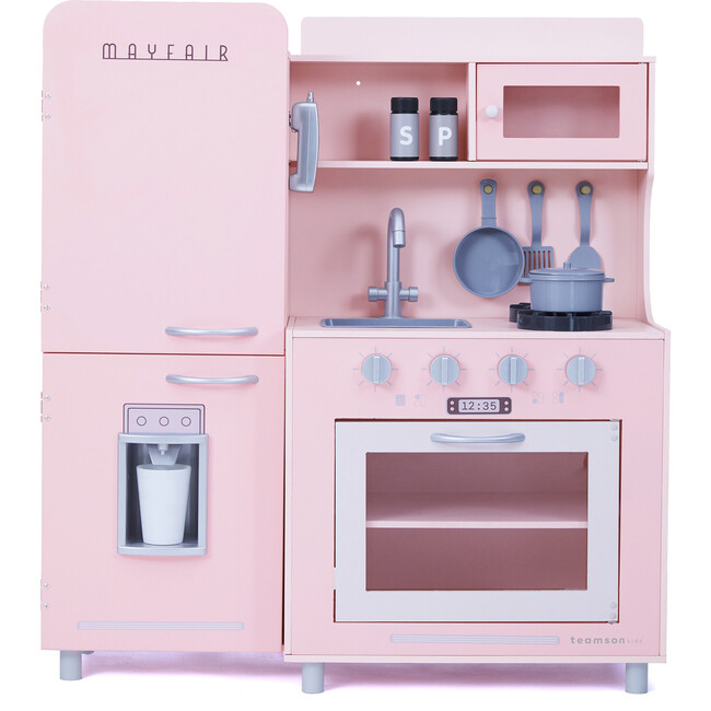 Teamson Kids - Little Chef Mayfair Retro Play Kitchen, Pink - Play Kitchens - 1