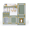  Versailles Deluxe Classic Play Kitchen, Olive green - Play Kitchens - 1 - thumbnail