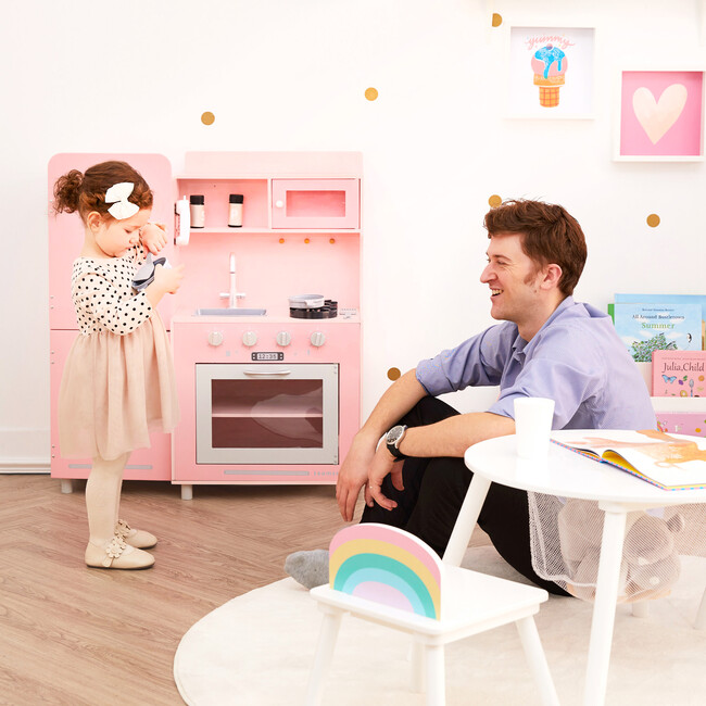 Teamson Kids - Little Chef Mayfair Retro Play Kitchen, Pink