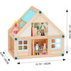 Olivia's Little World by Teamson Kids - Moose Lodge Cabin 3.5" Doll House, Sea Green - Dollhouses - 4