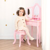 Fantasy Fields by Teamson Kids - Little Lady Alessandra Medium Corner Play Vanity, Pink - Play Tables - 2