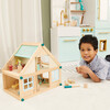 Olivia's Little World by Teamson Kids - Moose Lodge Cabin 3.5" Doll House, Sea Green - Dollhouses - 5