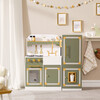  Versailles Deluxe Classic Play Kitchen, Olive green - Play Kitchens - 3