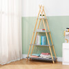 Fantasy Fields by Teamson Kids - Simplicity Pyramid Shelf Bookcase Kids Furniture, Grey - Woodens - 3