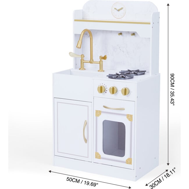 Teamson Kids - Versailles Petite Classic Play Kitchen, White - Play Kitchens - 4