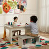 Fantasy Fields by Teamson Kids - Little Artist Monet Play Art Table Kids Furniture, White/Gray - Play Tables - 2