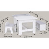 Fantasy Fields by Teamson Kids - Little Artist Monet Play Art Table Kids Furniture, White/Gray - Play Tables - 4 - thumbnail