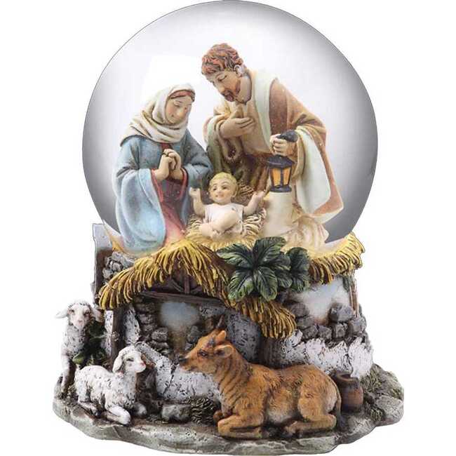 Musical Holy Family Snow Globe - Accents - 1