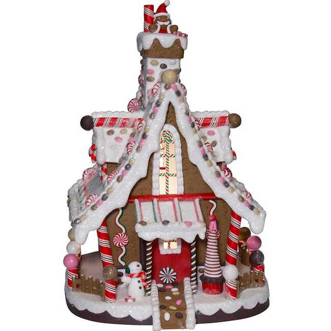 Lighted Christmas Gingerbread House - Accents - 1