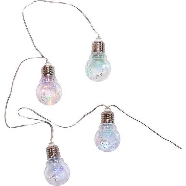 4-Light 3-Inch Transparent Edison Bulb Fairie Light Set - Accents - 1