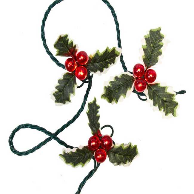 36-Light Holly Berry Clusters Light Set - Accents - 1