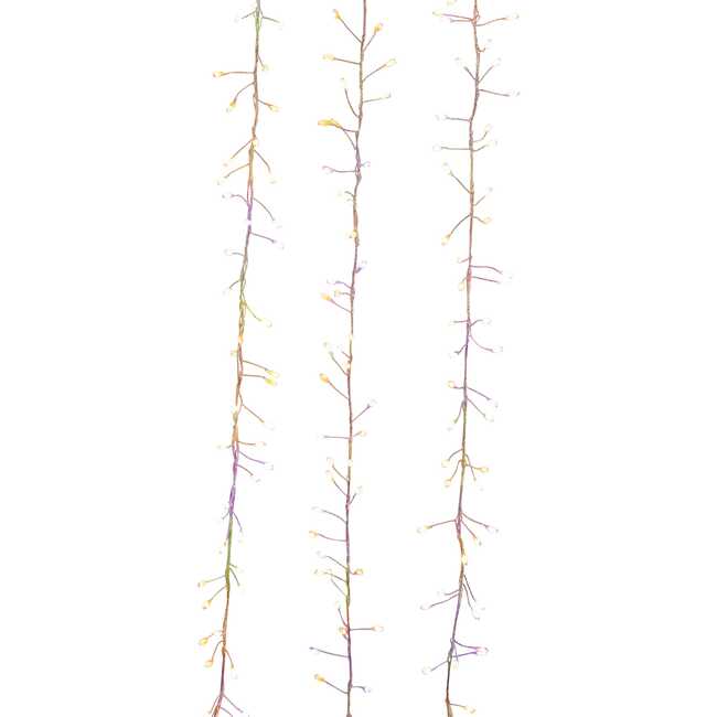 300-Light 9.8-Foot Dual Color LED Cluster Garland - Accents - 1