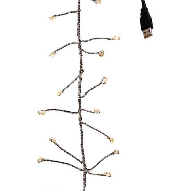 180-Light 6-Foot USB Fairy LED Cluster Lights - Accents - 1