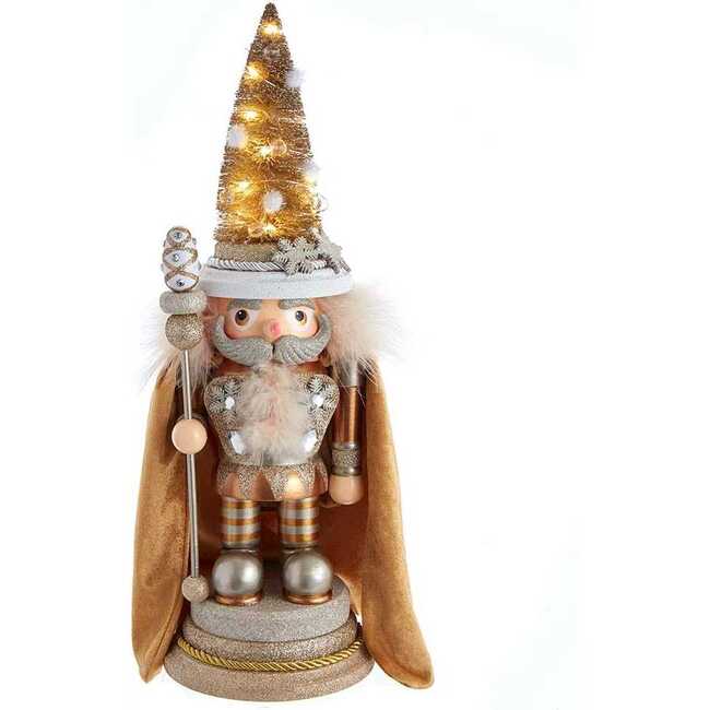 17-Inch Hollywood Battery-Operated LED Golden Forest Chubby Nutcracker - Nutcrackers - 1