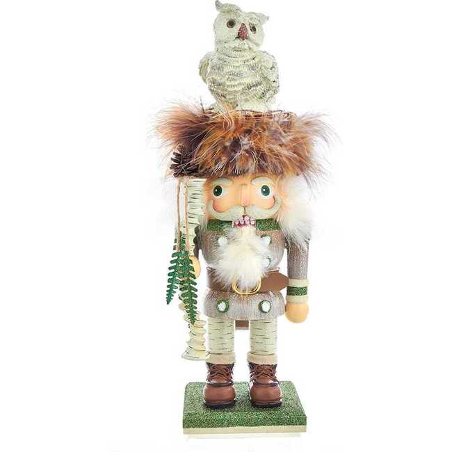 15-Inch Hollywood™ Woodsman Nutcracker with White Owl - Nutcrackers - 1