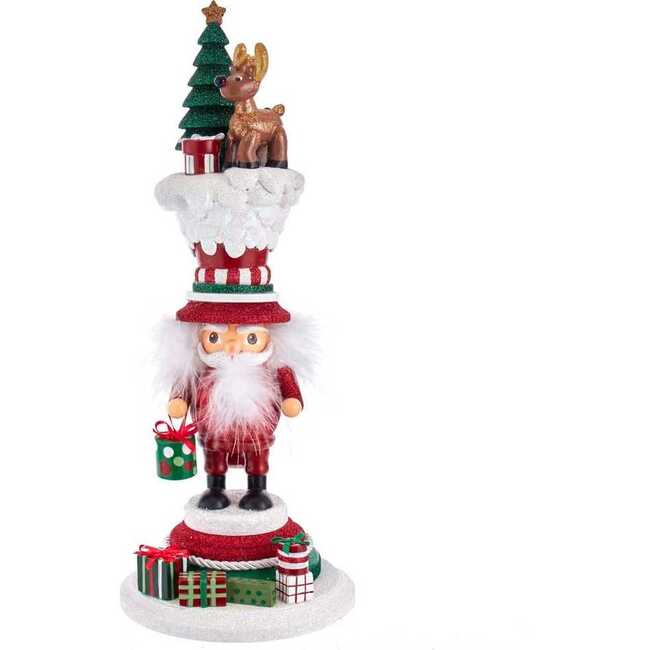 15-Inch Hollywood Santa's Happy Reindeer Nutcracker - Nutcrackers - 1