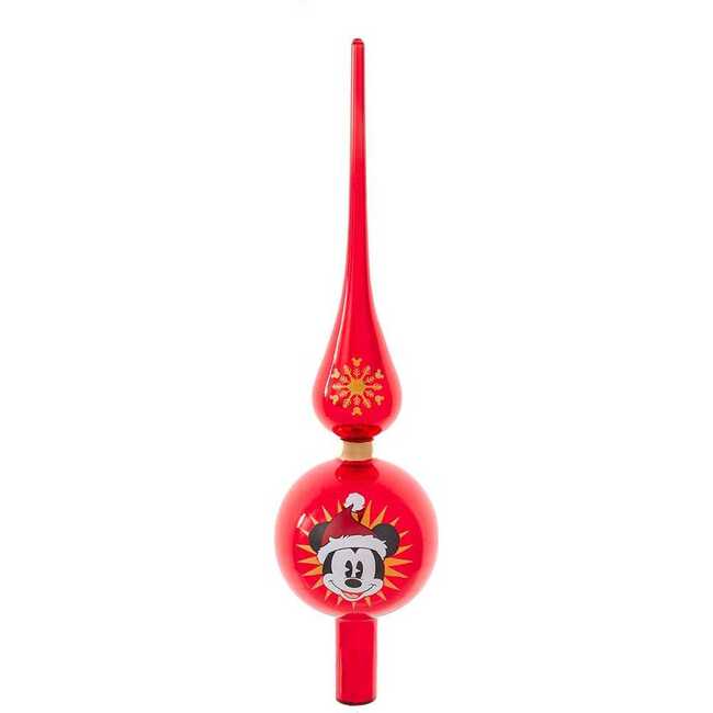 12-Inch Mickey Glass Treetop - Tree Toppers - 1